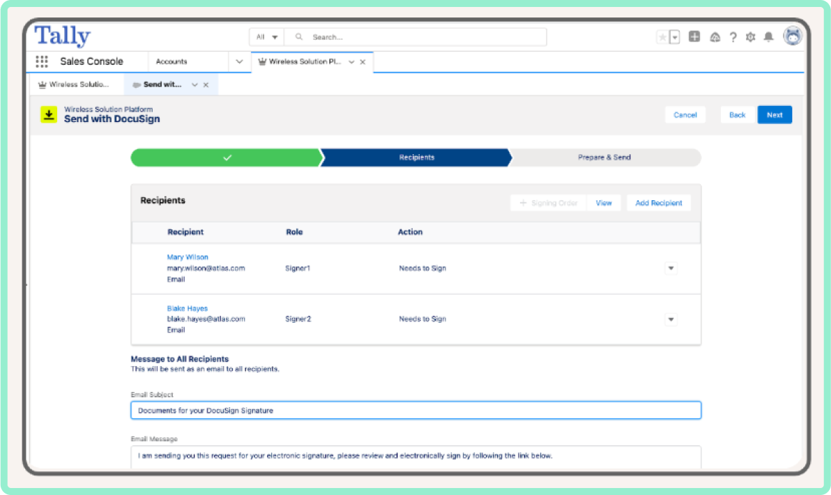 Zentrale Vorteile der Integration von DocuSign und Salesforce