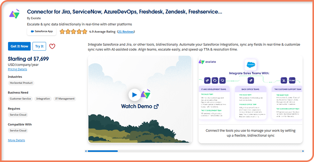 Salesforce-sovellukset integraatioihin ja työnkulkujen automatisointiin