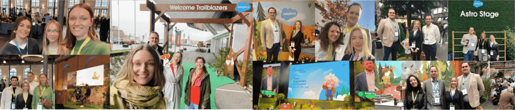 Salesforce World Tour 2023 -valokuvakollaasi