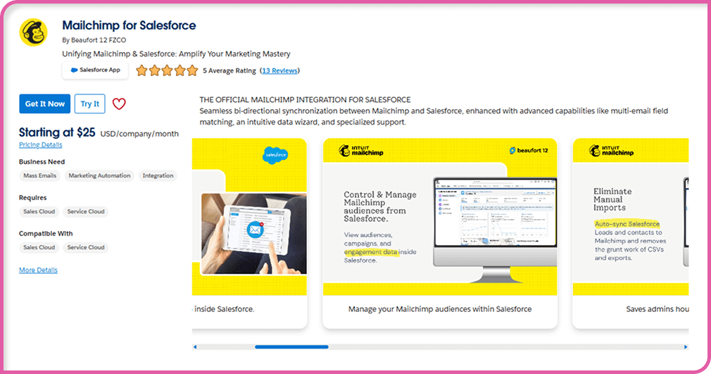 Salesforce-sovellukset markkinointiin ja yhteydenottoihin