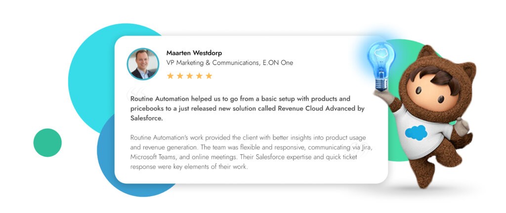 Routine Automation spricht auf der Salesforce Revenue Cloud Connect in München