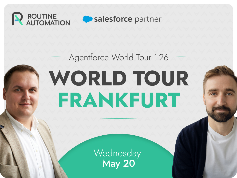 Routine Automation jedzie na Agentforce World Tour Frankfurt 2026!