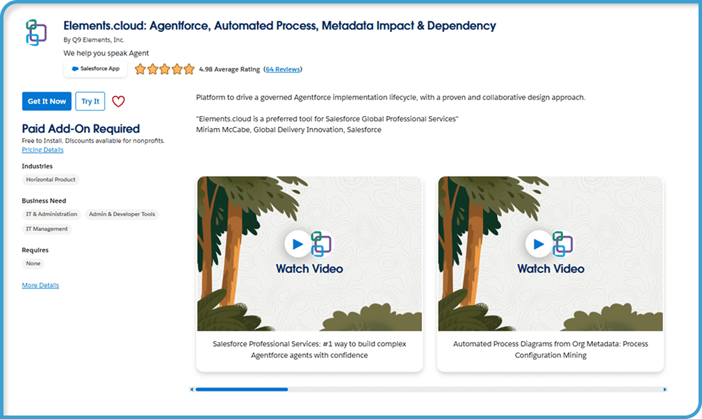 AppExchange-sovellukset julkaisuihin, käyttöönottoon ja DevOpsiin