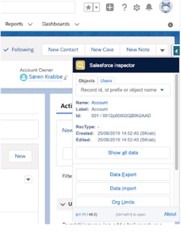 Salesforce Inspector