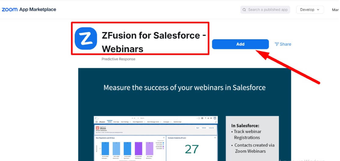 Lässt sich Zoom Webinar mit Salesforce integrieren?
