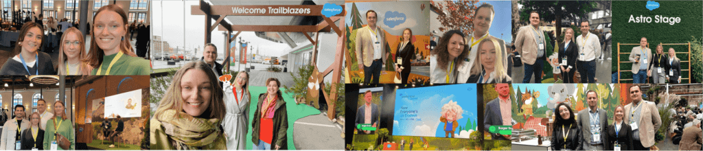 Salesforce World Tour 2023 photo collage