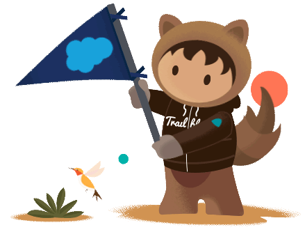 Salesforce Astro shows flag of Salesforce, representing great new features of the Spring updates.