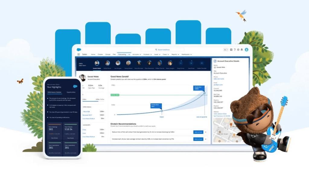 Salesforce CRM Analytics: Visualize and analyze customer data to gain valuable insights for better decision-making.