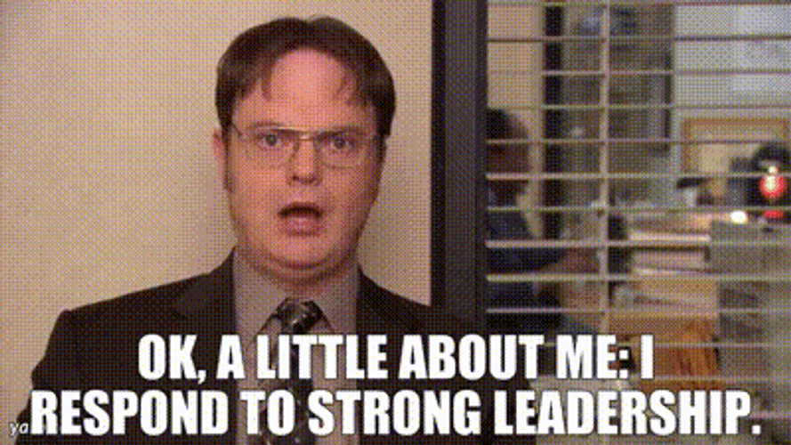 Office character discussing leadership with text 'How to Become a Clutch Leader'.