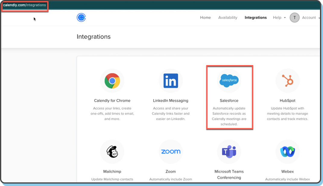 Built-In Calendly Integration via Admin Panel
