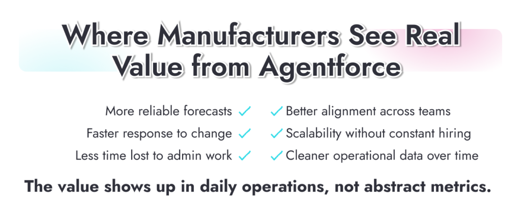 Agentforce for Manufacturing Companies